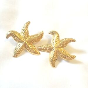 Gold Starfish Earrings